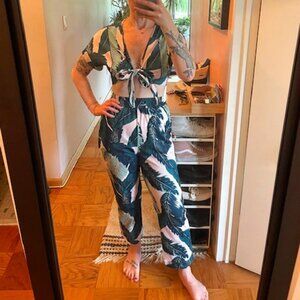 SHEIN Matching Set Jungle Print